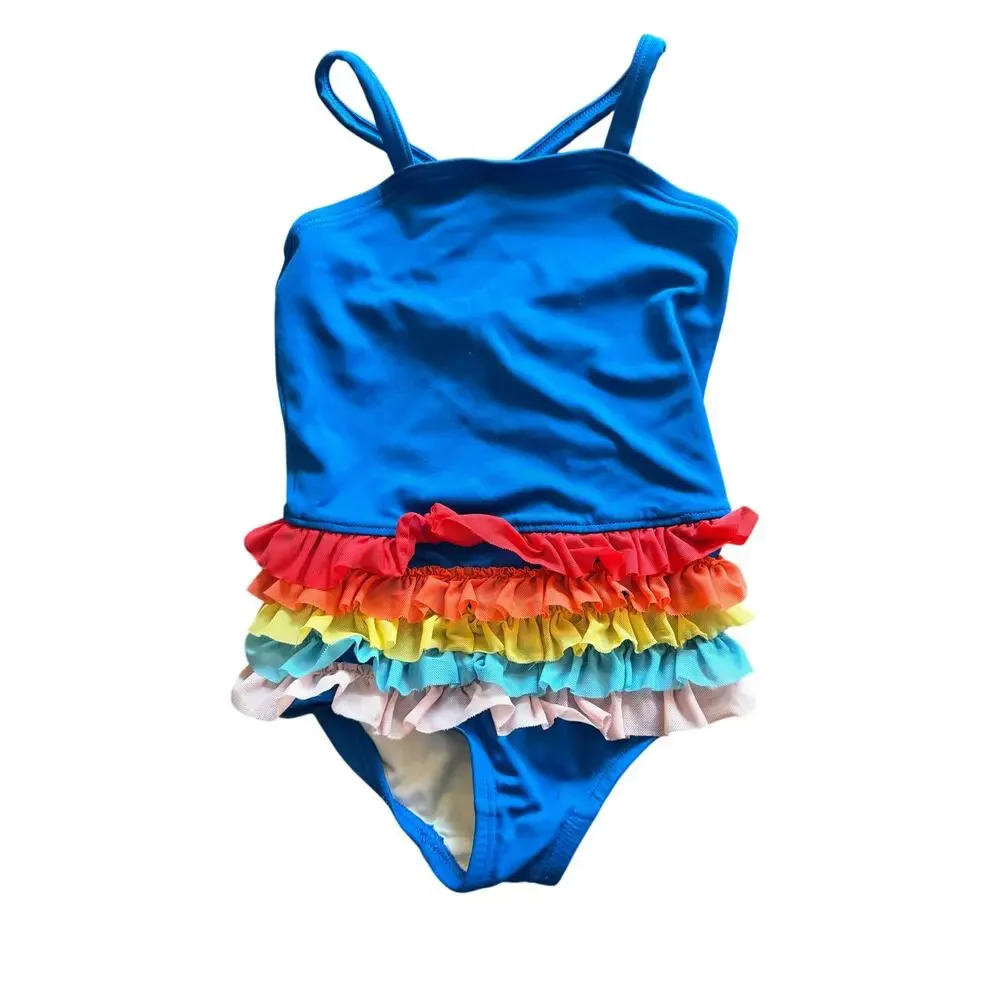 Hanna Andersson Sunblock Tulle ruffle one piece size 3
